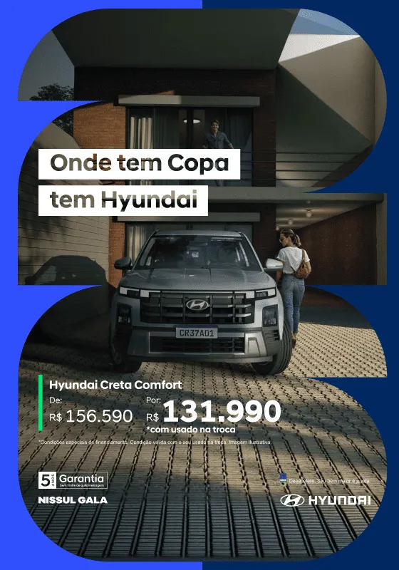 Garanta hoje a melhor oferta Hyundai CRETA Comfort