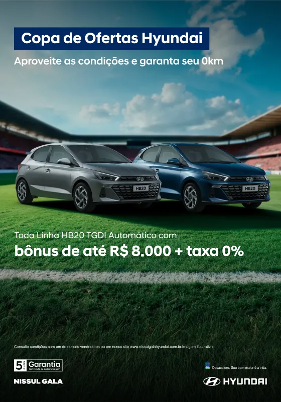 Garanta hoje a melhor oferta Hyundai HB20