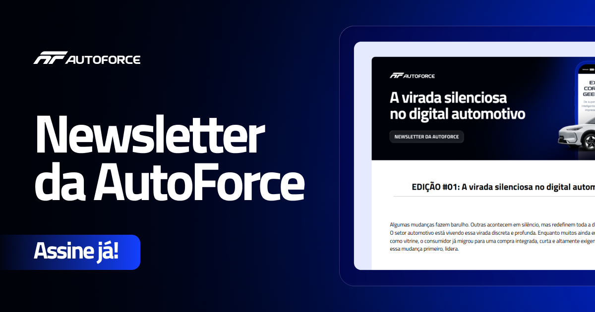 Newsletter AutoForce sobre marketing e vendas automotivas