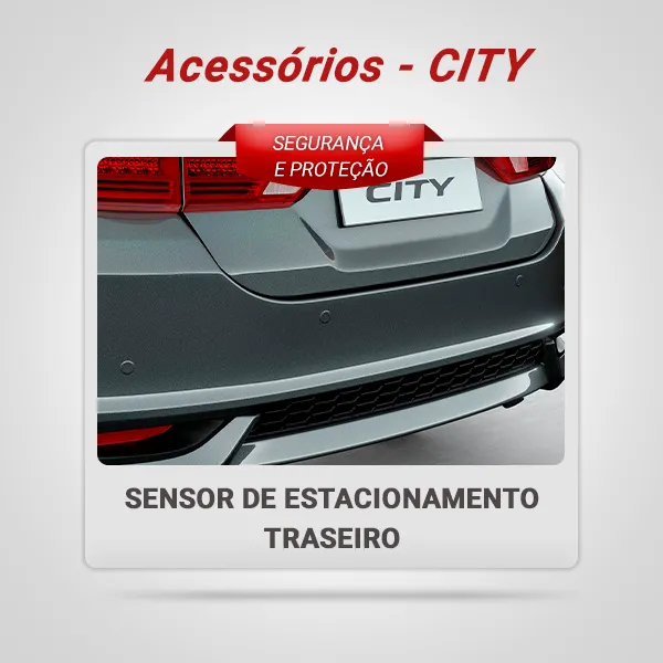 Sensor de estacionamento traseiro - CITY
