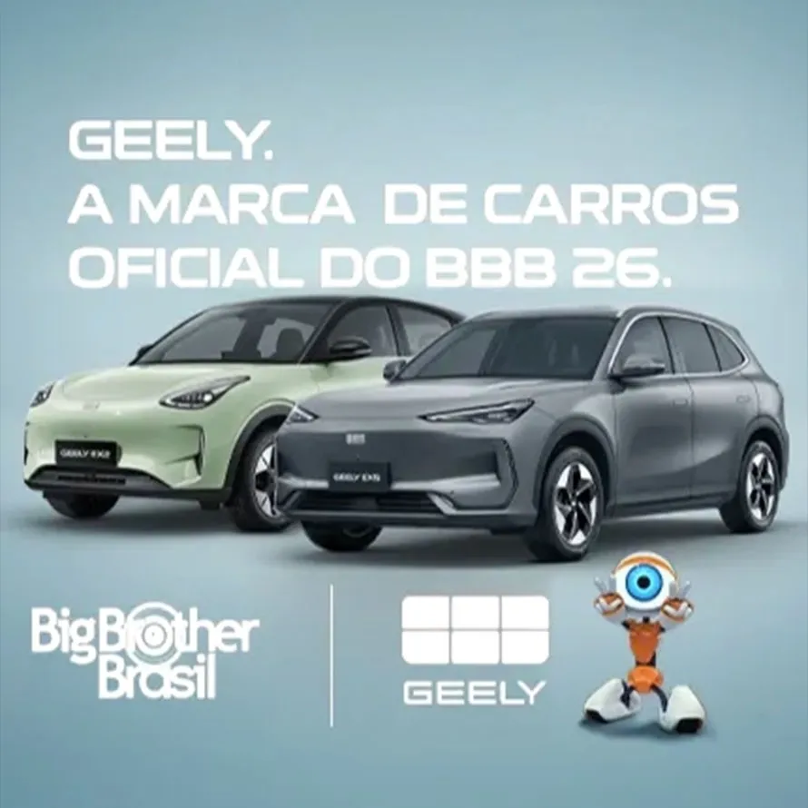 Geely: A marca de carros oficial do BBB 26