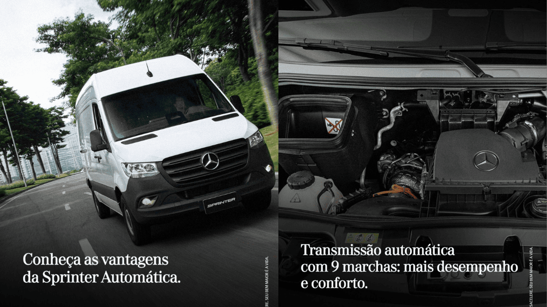 Sprinter automática: o que muda na prática para o motorista