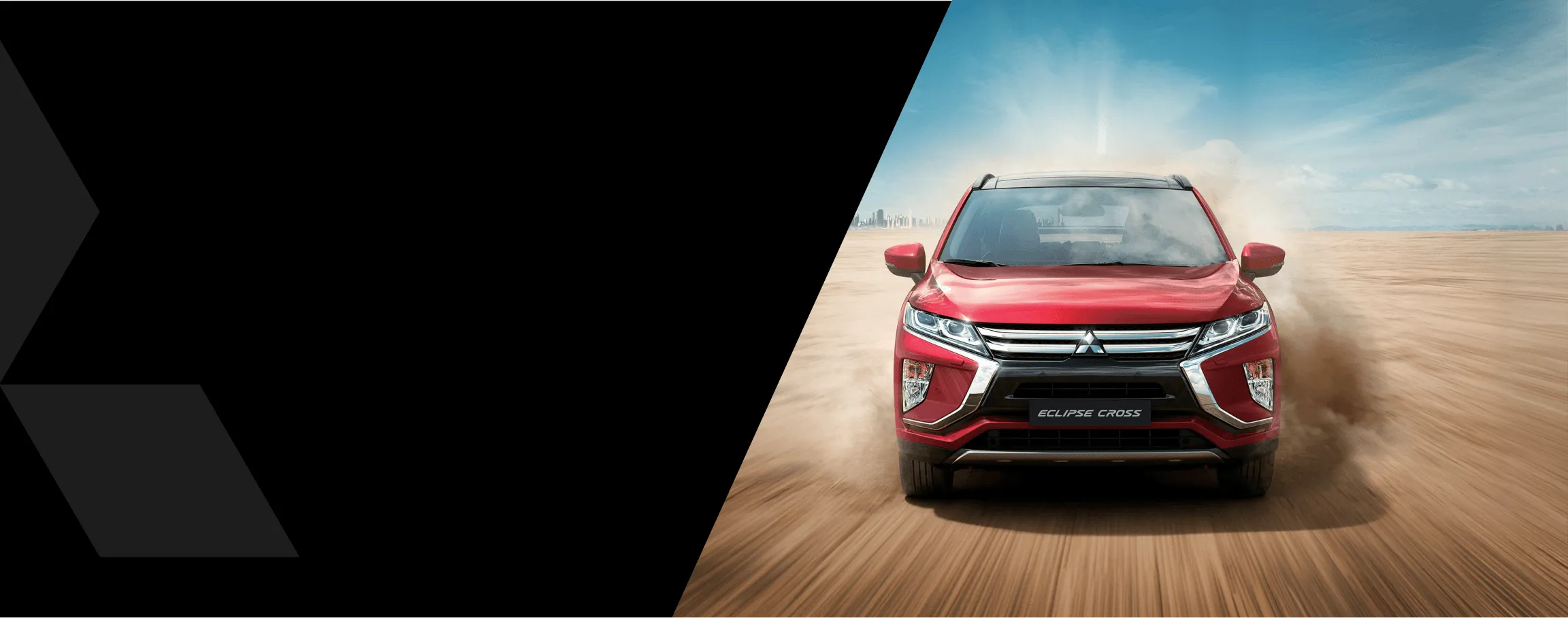 Eclipse Cross Mitsubishi em estrada de terra