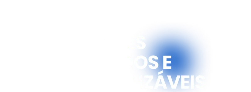A imagem apresenta um texto em letras brancas e negrito que diz: "Templates Otimizados e Personalizáveis". No canto superior esquerdo, há um pequeno botão arredondado com a indicação "3/6", sugerindo que existem mais imagens a seguir.