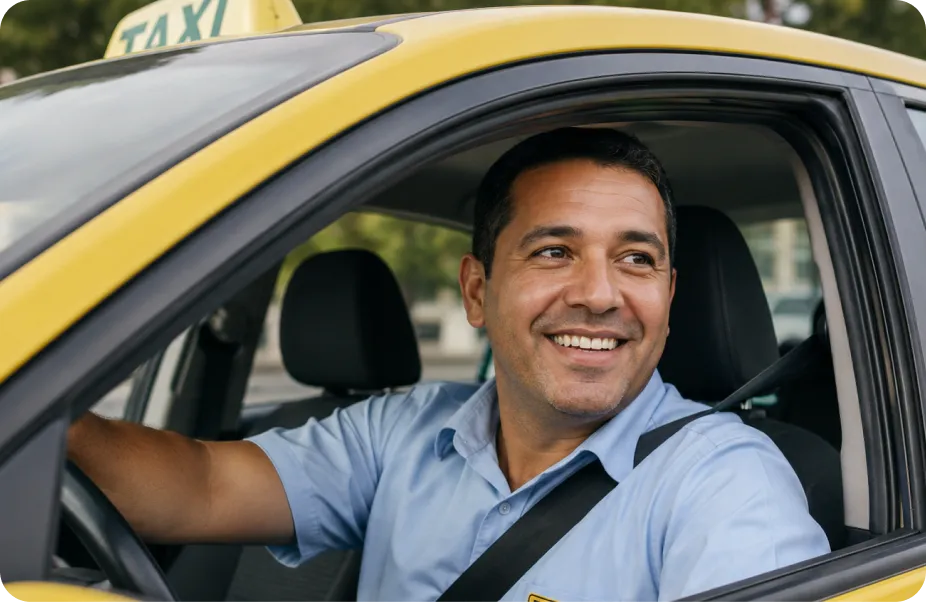 homem taxista 