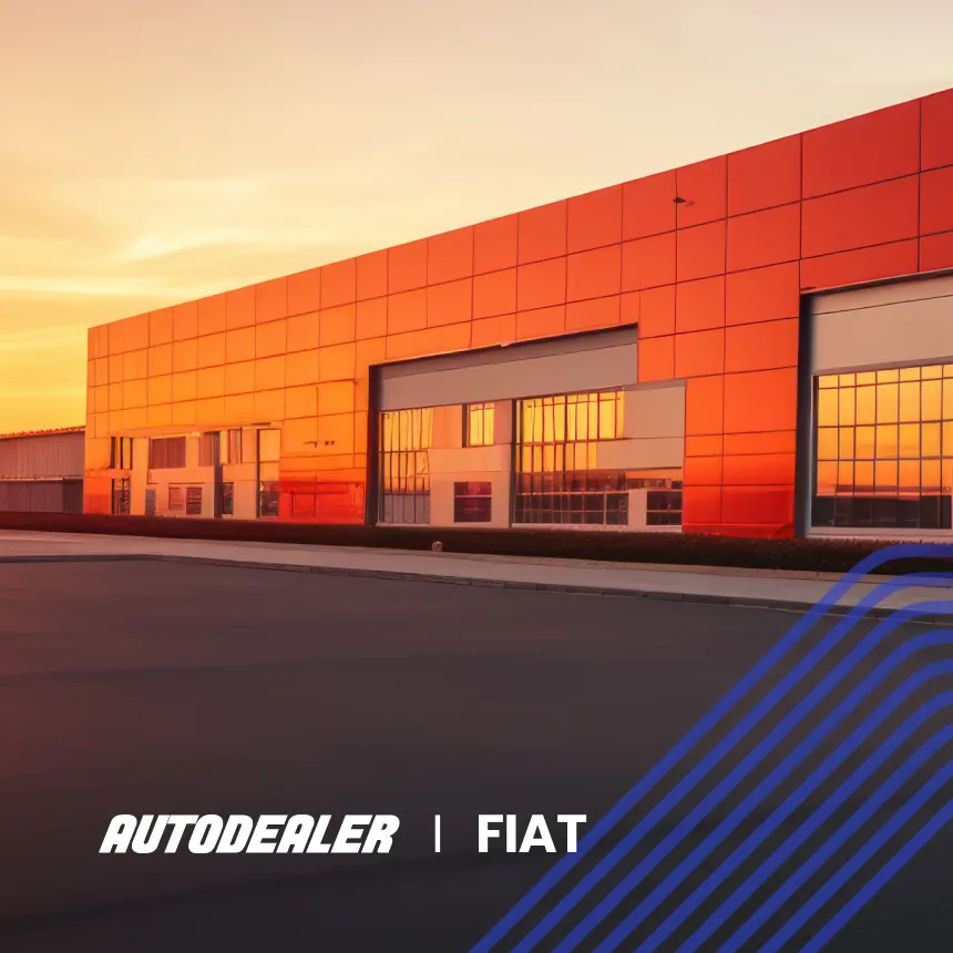 Fachada de concessionária da marca FIAT.