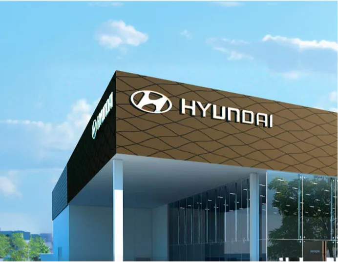 Prédio de concessionária Hyundai.