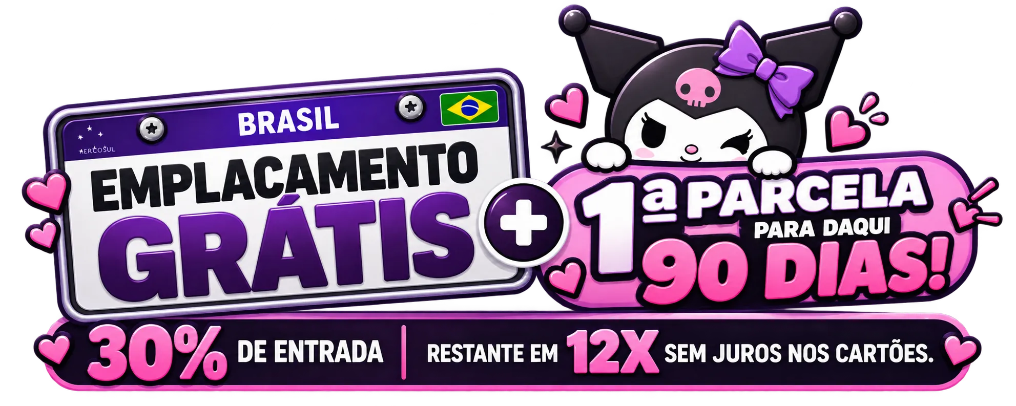 Selo promocional Kuromi