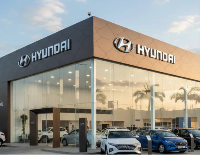 Prédio de concessionária Hyundai.