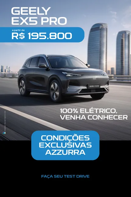 Ofertas válidas para pessoa física (varejo),  até 30/06/2026, ou enquanto durar o estoque de fábrica. EX5 Pro 26/26, cor sólida, sem opcionais. 