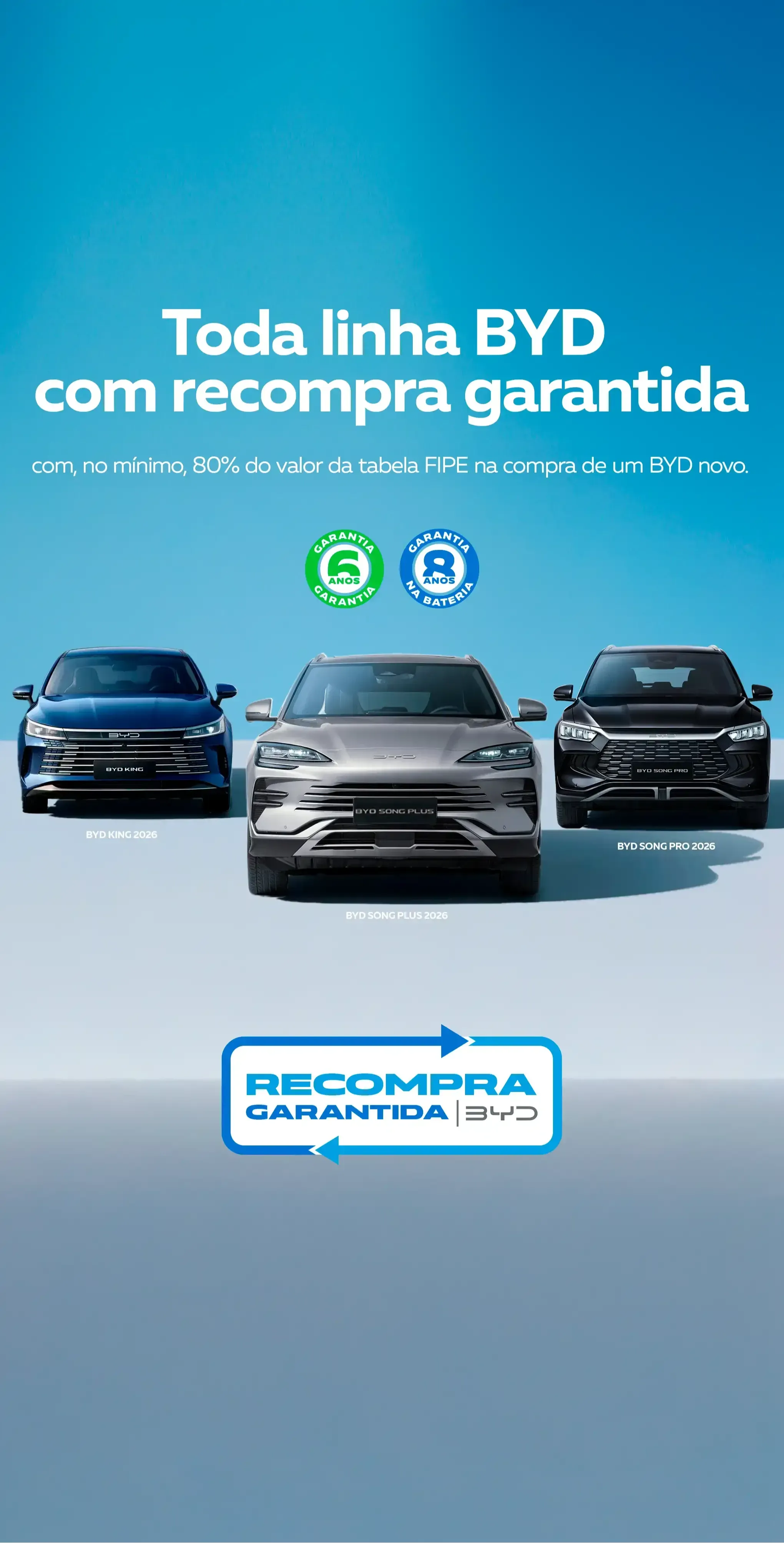 Ofertas BYD: Recompra Garantida