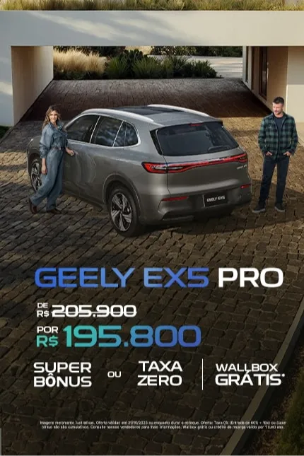 Geely EX5 Pro com condições exclusivas