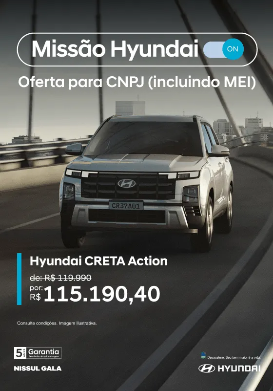 Garanta hoje a melhor oferta na Copa Hyundai