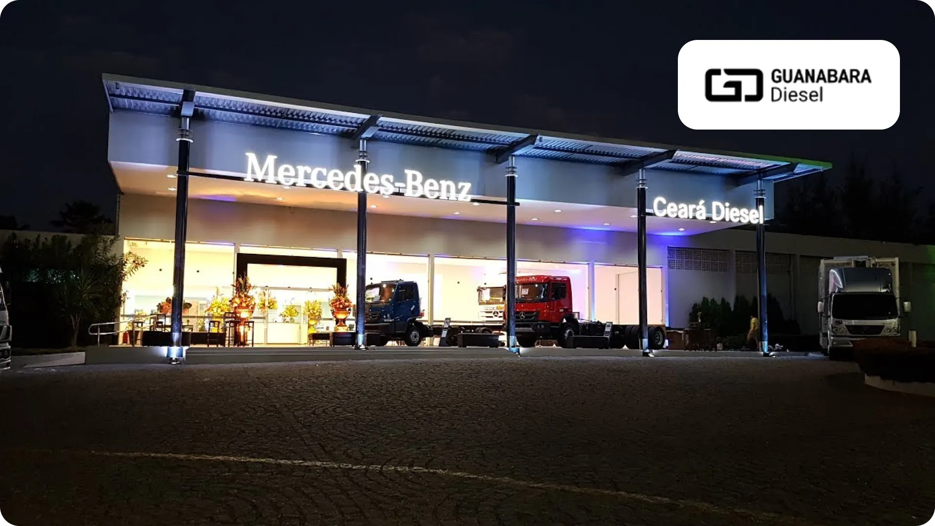 Fachada de uma loja da Guanabara Diesel