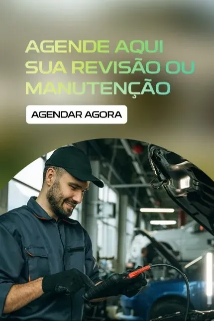 Banner informando o serviço de manutenção de veículos da loja Saga