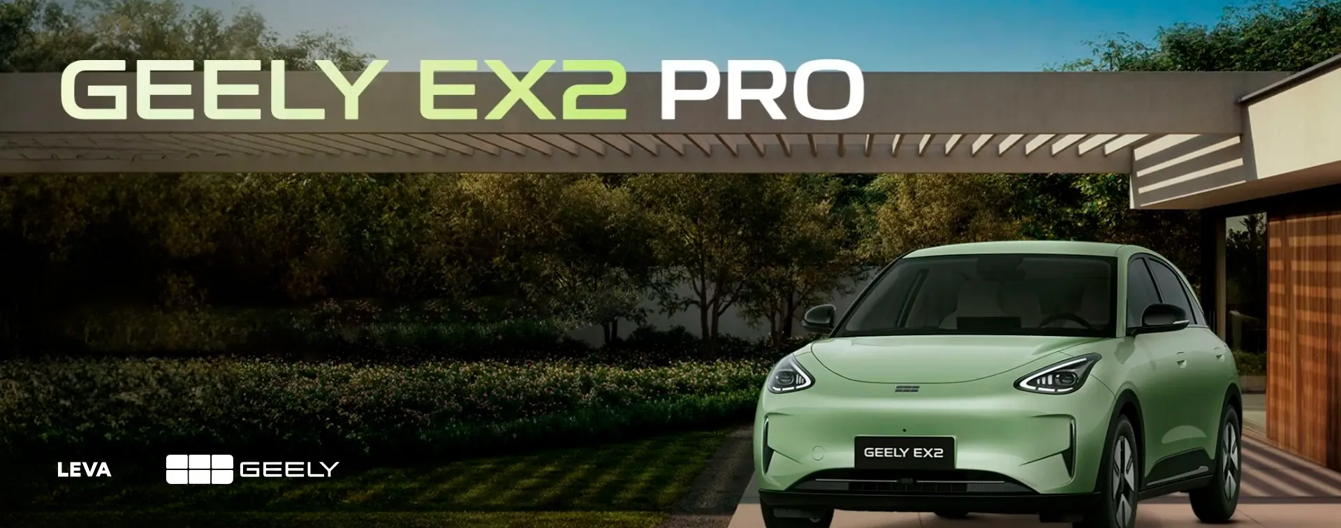 Imagem promocional de um SUV cinza Geely EX5 em fundo claro com destaque para uma oferta exclusiva. Ao lado esquerdo, uma tarja preta com os dizeres: ‘Oferta Exclusiva EX5 – R$ 290.000,00’. No canto direito, o logotipo da Geely Dealer.