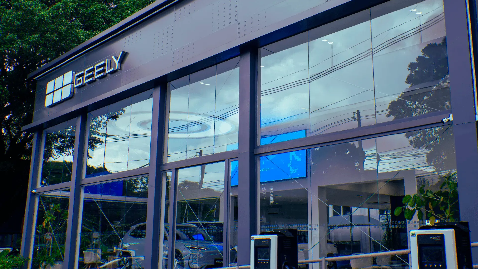 Fachada da concessionária Itavema Geely no Jardim Paulista, em São Paulo