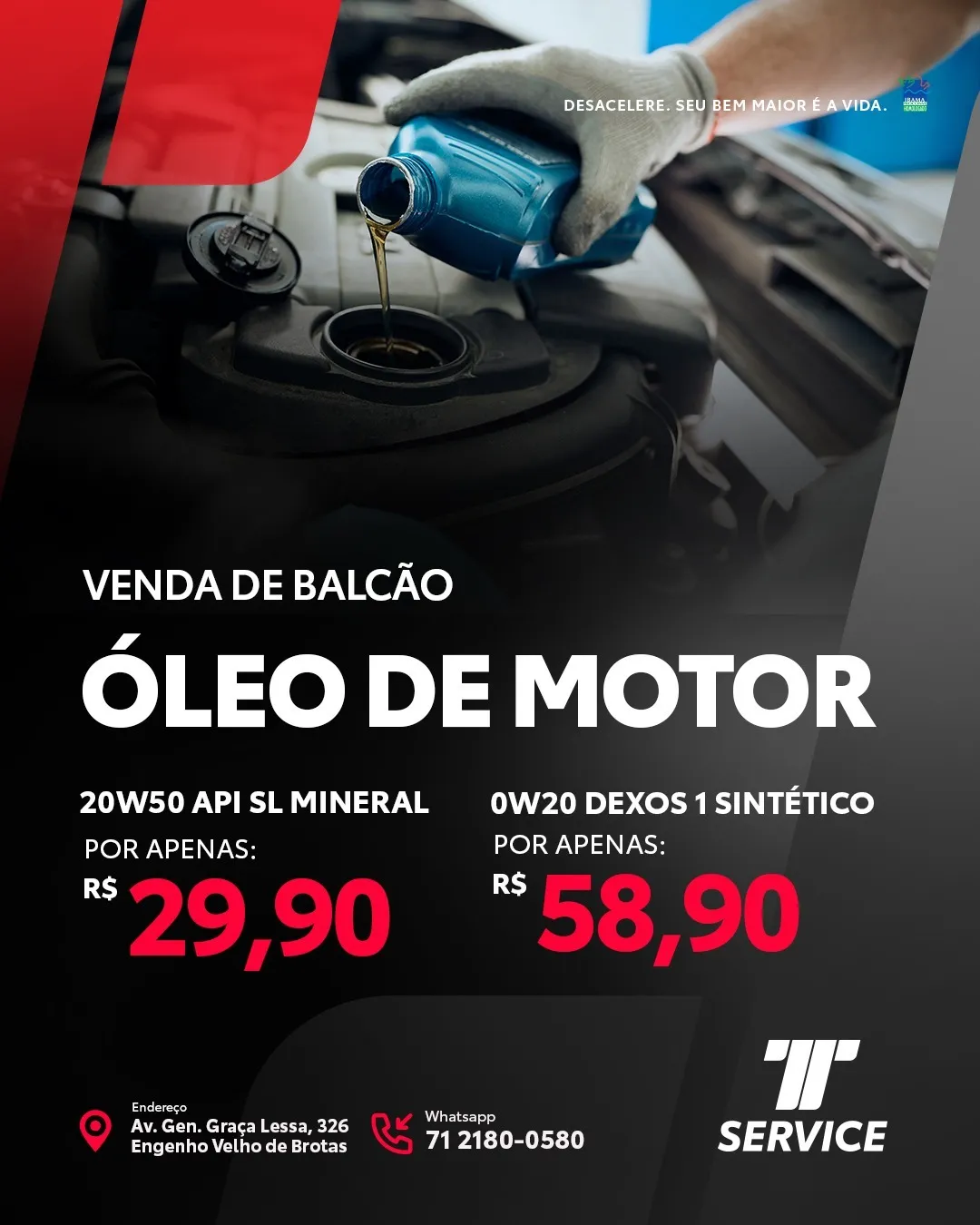 oleo de motor serviço automotivo