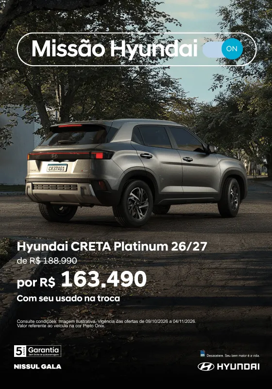 Garanta hoje a melhor oferta Hyundai HB20 Limited