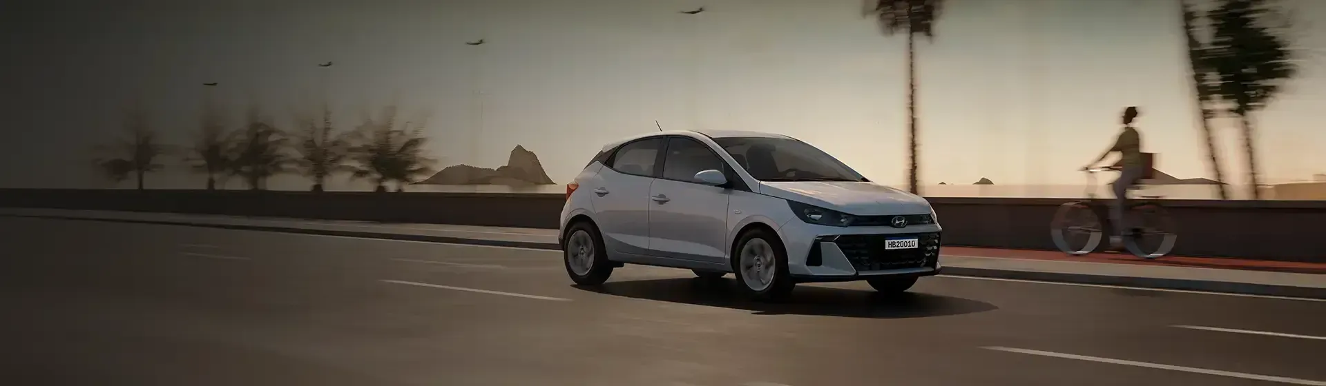 Carro Hyundai em estrada