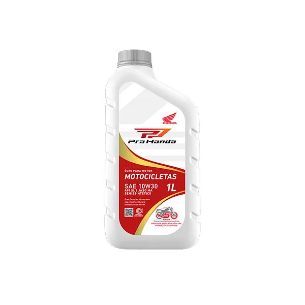 Frasco de 1 litro do Óleo Pro Honda 10W30 para motocicletas