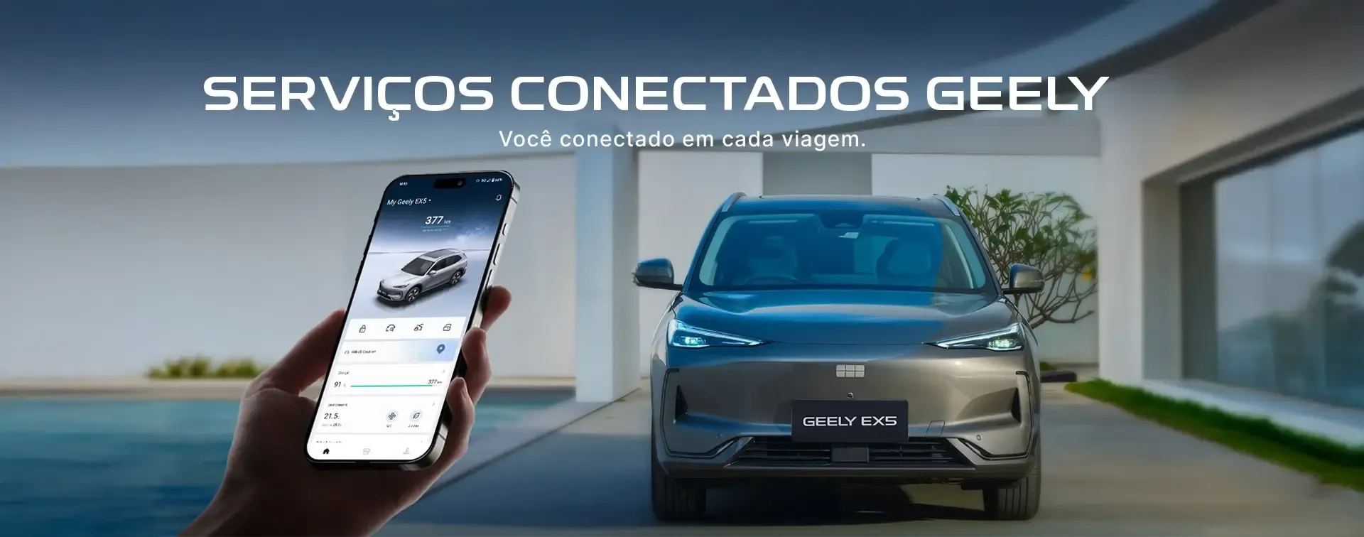 Banner Serviços Conectados Geely