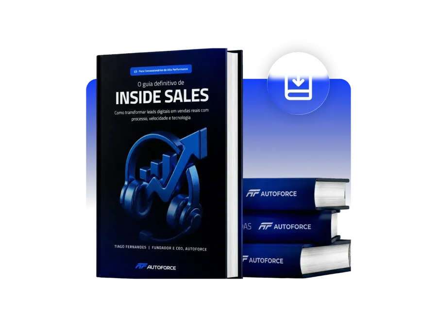 Capa do guia de Inside Sales para Concessionárias