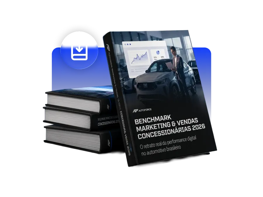 Capa do Benchmark de Marketing e Vendas para Concessionárias 2026