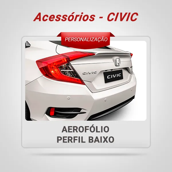 Aerofólio perfil baixo - CIVIC