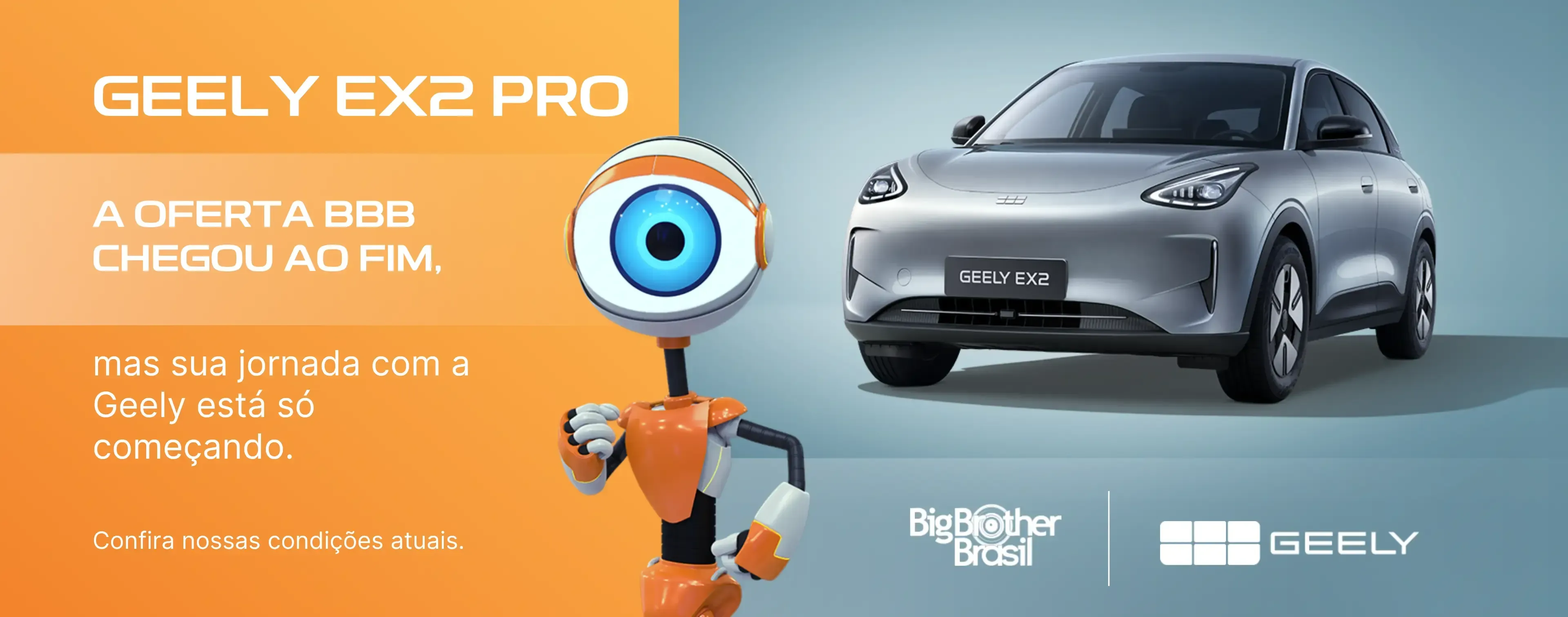 Geely Monte o Seu EX2 Banner